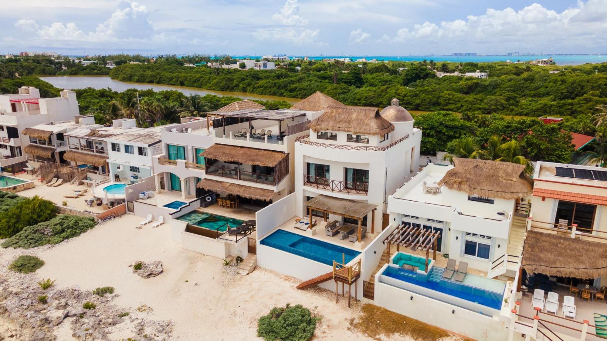 Casa Javi- Ocean Front Located Mid Isla Mujeres别墅 外观 照片